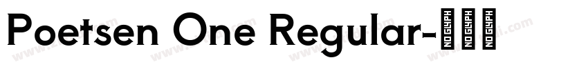 Poetsen One Regular字体转换